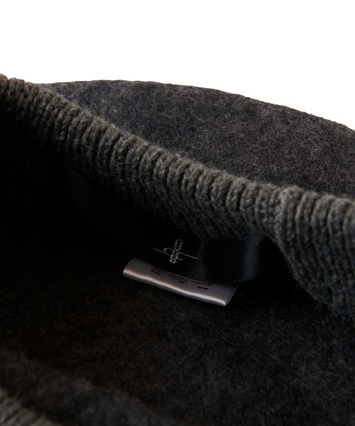 NO ID.（ノーアイディ）の「mko10576- ｳｰﾙﾘﾌﾞﾍﾞﾚｰ  ベレー帽（ハンチング/ベレー帽・メンズ・キャメル/ブラック/グレー・ONE SIZE）」の20枚目の写真