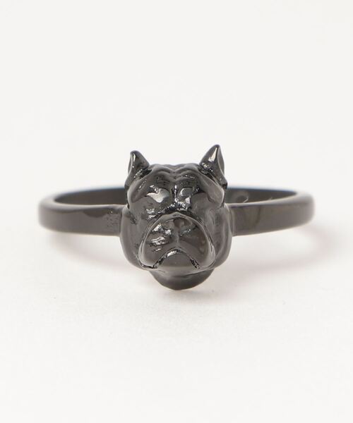 SAWINTO（ソイント）の「MISTER -  PITBULL RING（リング・レディース・ブラック/ゴールド/ピンクゴールド・8/7）」の2枚目の写真