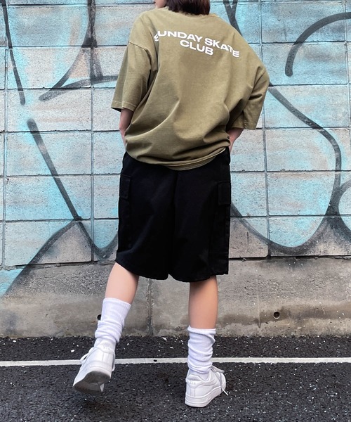 WEGO（ウィゴー）の「WEGO/CREW BIG半袖Tシャツ（Tシャツ/カットソー・メンズ・イエロー/カーキ/ホワイト/グレー系その他/ブラック・MEDIUM/LARGE）」の19枚目の写真