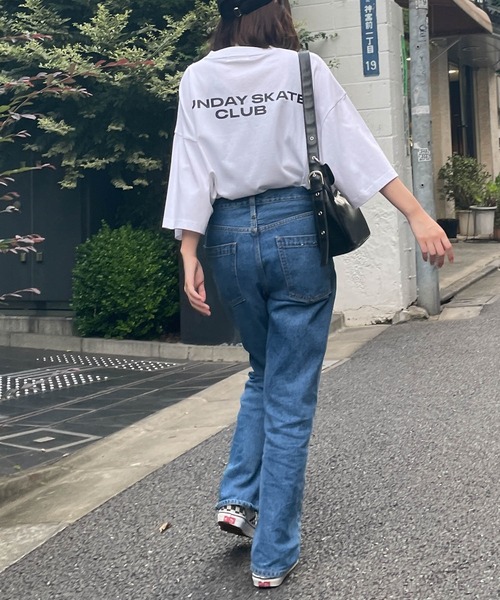 WEGO（ウィゴー）の「WEGO/CREW BIG半袖Tシャツ（Tシャツ/カットソー・メンズ・イエロー/カーキ/ホワイト/グレー系その他/ブラック・MEDIUM/LARGE）」の7枚目の写真