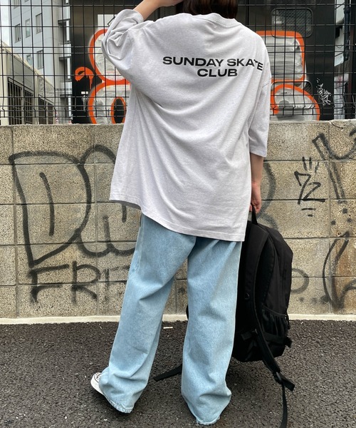 WEGO（ウィゴー）の「WEGO/CREW BIG半袖Tシャツ（Tシャツ/カットソー・メンズ・イエロー/カーキ/ホワイト/グレー系その他/ブラック・MEDIUM/LARGE）」の15枚目の写真