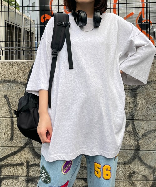 WEGO（ウィゴー）の「WEGO/CREW BIG半袖Tシャツ（Tシャツ/カットソー・メンズ・イエロー/カーキ/ホワイト/グレー系その他/ブラック・MEDIUM/LARGE）」の16枚目の写真