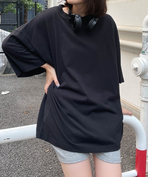 WEGO（ウィゴー）の「WEGO/CREW BIG半袖Tシャツ（Tシャツ/カットソー・メンズ・イエロー/カーキ/ホワイト/グレー系その他/ブラック・MEDIUM/LARGE）」の12枚目の写真