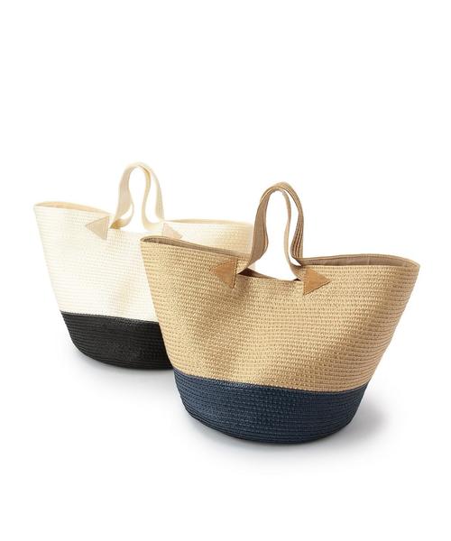Bertini(ヴェルティニ)の「【WEB限定】C/bertini カラーコンビカゴ(かごバッグ・レディース・オフホワイト/ベージュ・フリー)」の8枚目の写真