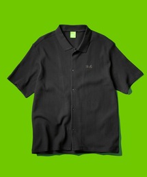 HUF ポロシャツ ワッフル生地 L ベージュ MEGABLAST POLO TOP / HUF ポロシャツ 半袖ポロ（ポロシャツ