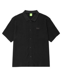 HUF ポロシャツ ワッフル生地 L ベージュ HUF（ハフ）の「WAFFLE ZIP POLO / HUF ジップポロ ポロシャツ