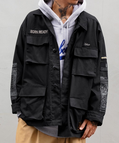 Subciety（サブサエティ）の「BDU SHIRT JKT（シャツ/ブラウス・メンズ・ブラック/カモフラージュ・MEDIUM/LARGE/X-LARGE）」の9枚目の写真