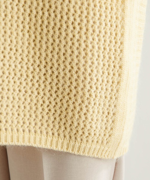COLLAGE GALLARDAGALANTE（コラージュガリャルダガランテ）の「メッシュモヘアニット（ニット/セーター・レディース・レモンイエロー/パープル・FREE）」の18枚目の写真