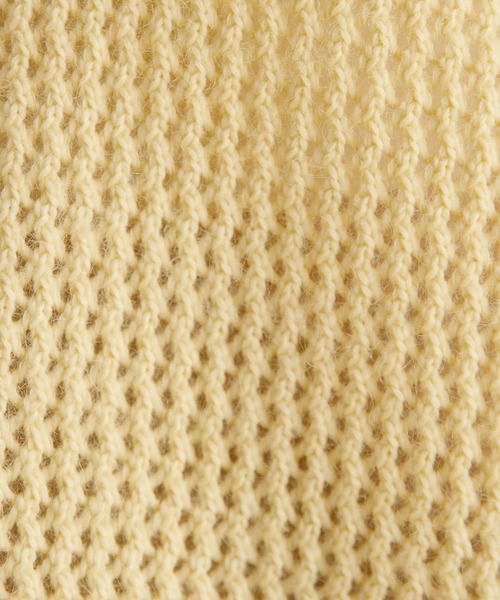 COLLAGE GALLARDAGALANTE（コラージュガリャルダガランテ）の「メッシュモヘアニット（ニット/セーター・レディース・レモンイエロー/パープル・FREE）」の5枚目の写真