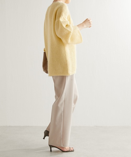 COLLAGE GALLARDAGALANTE（コラージュガリャルダガランテ）の「メッシュモヘアニット（ニット/セーター・レディース・レモンイエロー/パープル・FREE）」の16枚目の写真