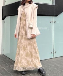 Kastane | 【低身長サイズあり】シアータイダイキャミワンピース(ワンピース)