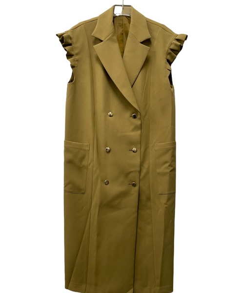 TEVALT（ヴァレット）の「2WAYテーラーベスト（テーラードジャケット・レディース・ネイビー/キャメル・38）」の9枚目の写真