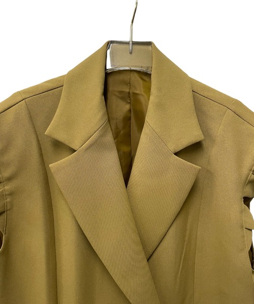 TEVALT（ヴァレット）の「2WAYテーラーベスト（テーラードジャケット・レディース・ネイビー/キャメル・38）」の11枚目の写真