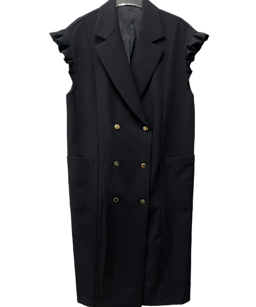 TEVALT（ヴァレット）の「2WAYテーラーベスト（テーラードジャケット・レディース・ネイビー/キャメル・38）」の18枚目の写真