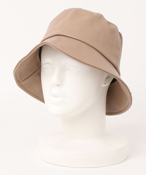 SpRay(スプレイ)の「エコレザーバケットハット(ハット・レディース・ブラック/ベージュ/ブラウン/アイボリー・FREE)」の7枚目の写真