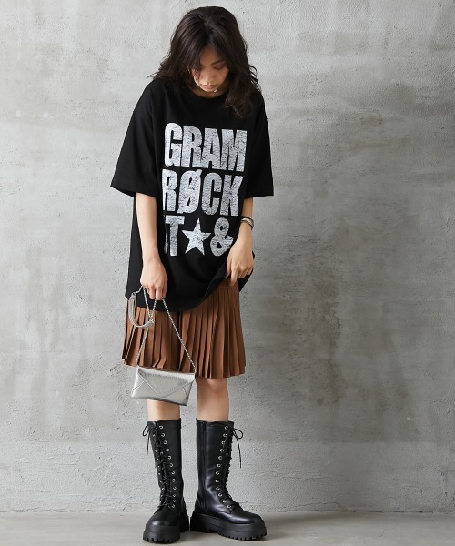 GEVS.（ジェイヴィス）の「＜大きいサイズ＞ 裾プリーツキャミソールミニワンピース GEVS.（ワンピース・レディース・ブラック/モカ・3L/L/4L/5L/LL）」の12枚目の写真