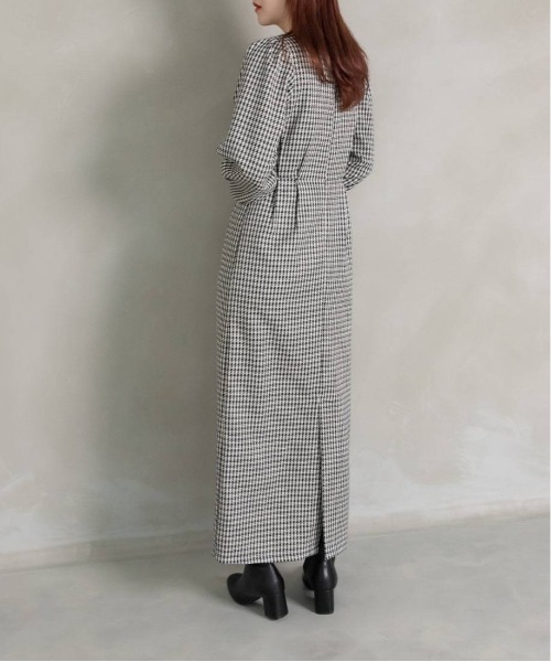 RANDA（ランダ）の「タックショルダーIラインワンピース（ワンピース・レディース・チェック/ブラウン/グレー・0/1）」の18枚目の写真