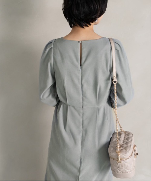 RANDA（ランダ）の「タックショルダーIラインワンピース（ワンピース・レディース・チェック/ブラウン/グレー・0/1）」の14枚目の写真