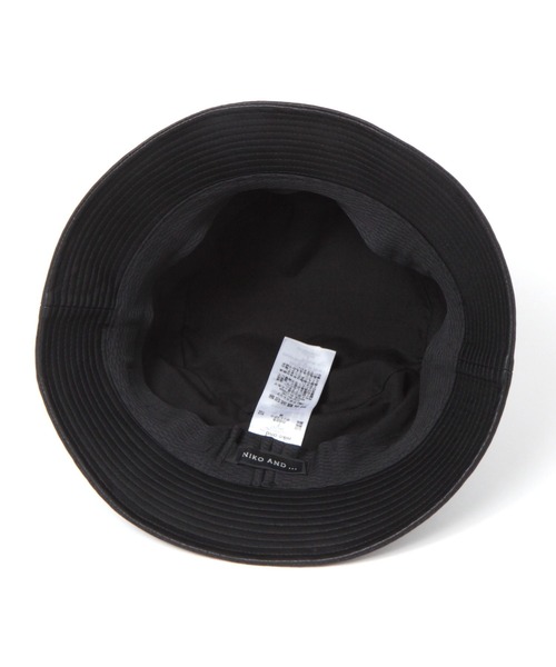 niko and...（ニコアンド）の「[抗菌防臭]フェイクレザーバケットハット（ハット・メンズ・ブラック・FREE）」の5枚目の写真