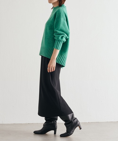 COLLAGE GALLARDAGALANTE（コラージュガリャルダガランテ）の「ボトムを選ばない/万能トップス/ハイネックニット/手洗い可（ニット/セーター・レディース・パープル/オフホワイト/イエロー/グリーン/モカ・FREE）」の21枚目の写真