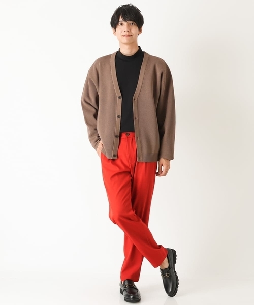 a.v.v（アーヴェヴェ）の「【ユニセックス】アゼアミワイドシルエットカーディガン（カーディガン/ボレロ・メンズ・チャコールグレー/ブルー/オレンジ/モカ・50/48/46/44）」の7枚目の写真
