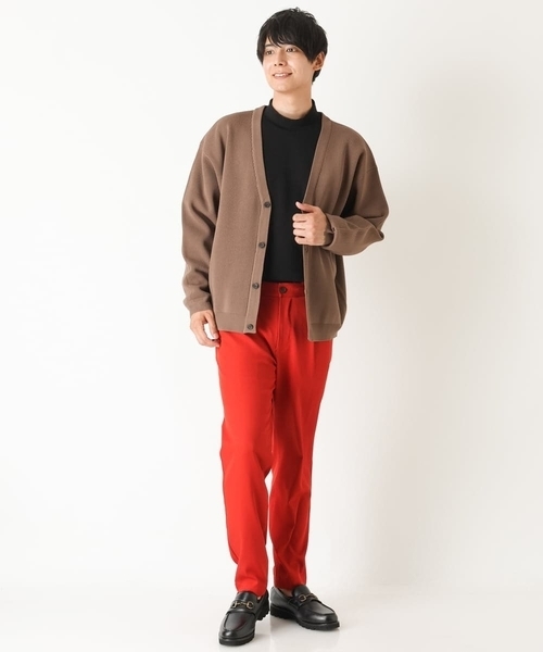 a.v.v（アーヴェヴェ）の「【ユニセックス】アゼアミワイドシルエットカーディガン（カーディガン/ボレロ・メンズ・チャコールグレー/ブルー/オレンジ/モカ・50/48/46/44）」の8枚目の写真