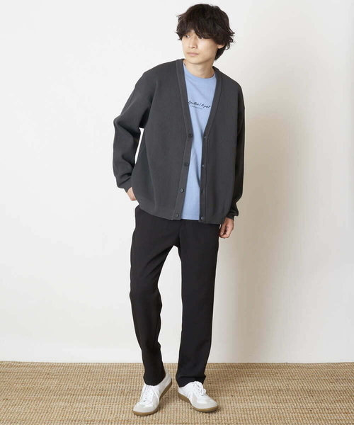 a.v.v（アーヴェヴェ）の「【ユニセックス】アゼアミワイドシルエットカーディガン（カーディガン/ボレロ・メンズ・チャコールグレー/ブルー/オレンジ/モカ・50/48/46/44）」の11枚目の写真