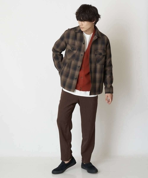 a.v.v（アーヴェヴェ）の「【ユニセックス】アゼアミワイドシルエットカーディガン（カーディガン/ボレロ・メンズ・チャコールグレー/ブルー/オレンジ/モカ・50/48/46/44）」の17枚目の写真