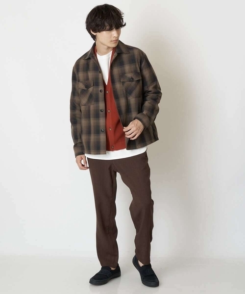 a.v.v（アーヴェヴェ）の「【ユニセックス】アゼアミワイドシルエットカーディガン（カーディガン/ボレロ・メンズ・チャコールグレー/ブルー/オレンジ/モカ・50/48/46/44）」の18枚目の写真