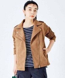 Live in comfort | リブ イン コンフォート はまじとコラボ 復刻! 着心地らくちんな伸びるライダースジャケット(ライダースジャケット)