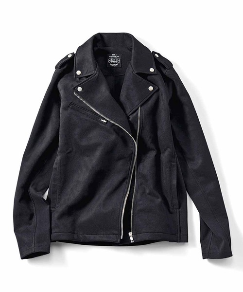 Live in comfort(リブインコンフォート)の「リブ イン コンフォート はまじとコラボ 復刻! 着心地らくちんな伸びるライダースジャケット(ライダースジャケット・レディース・ブラック/キャメル・LARGE/MEDIUM/SMALL/X-LARGE/XX-LARGE/XXX-LARGE)」の6枚目の写真