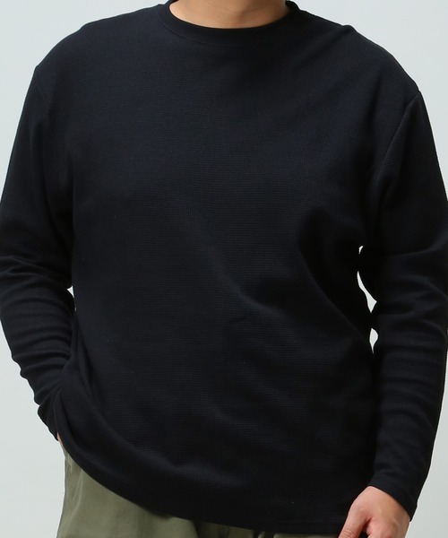 B&T CLUB(ビーティークラブ)の「ワッフル ロング Tシャツ(Tシャツ/カットソー・メンズ・カーキ/ブラック/グレー/ホワイト/ネイビー・X4(8L~9L)/X5(9L~10L)/X2(4L~5L)/X1(3L~4L)/X3(6L~7L))」の18枚目の写真