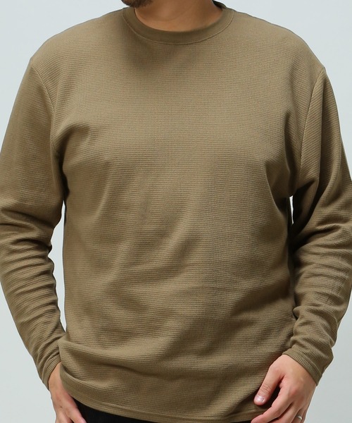 B&T CLUB(ビーティークラブ)の「ワッフル ロング Tシャツ(Tシャツ/カットソー・メンズ・カーキ/ブラック/グレー/ホワイト/ネイビー・X4(8L~9L)/X5(9L~10L)/X2(4L~5L)/X1(3L~4L)/X3(6L~7L))」の16枚目の写真