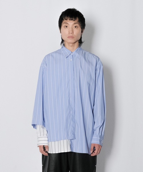 Wizzard（ウィザード）の「Wizzard ウィザード / DOCKING FLIP SHIRT ドッキングフリップシャツ（シャツ/ブラウス・メンズ・チェック/ブラック系その他/ブルー系その他・1/2/3）」の2枚目の写真