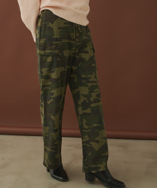 Unitage（ユニテージ）の「ミリタリーカーゴパンツ（カーゴパンツ・レディース・グリーン・SMALL/MEDIUM）」の3枚目の写真