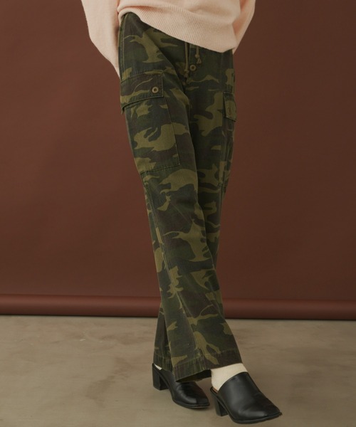 Unitage（ユニテージ）の「ミリタリーカーゴパンツ（カーゴパンツ・レディース・グリーン・SMALL/MEDIUM）」の5枚目の写真