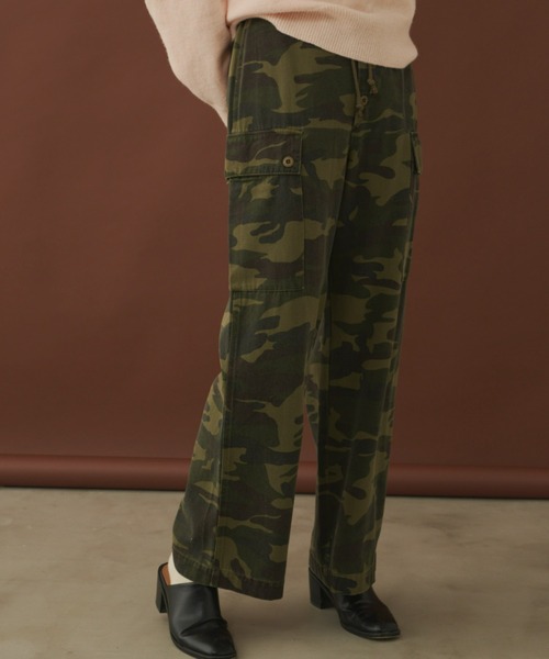 Unitage（ユニテージ）の「ミリタリーカーゴパンツ（カーゴパンツ・レディース・グリーン・SMALL/MEDIUM）」の4枚目の写真