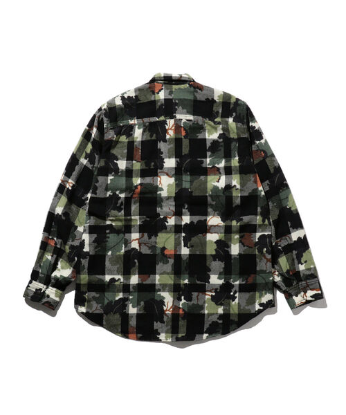 BEAMS PLUS（ビームスプラス）の「BEAMS PLUS / ウール チェック カモフラージュプリント アドベンチャーシャツ モディファイ（シャツ/ブラウス・メンズ・レッド/ホワイト・SMALL/MEDIUM/LARGE/X-LARGE）」の16枚目の写真