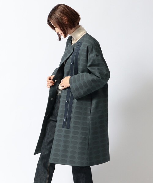 美品✱ヒロコハヤシ✱ CROCOTTA(クロコッタ)ノーカラーコート CROCOTTA(クロコッタ)コート（ノーカラーコート） | HIROKO