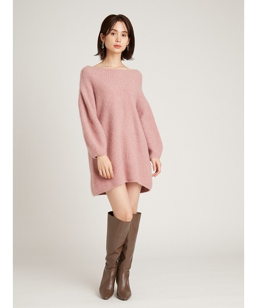 SNIDEL（スナイデル）の「ラクーンミニニットワンピース（ワンピース・レディース・アイボリー/ブラウン/ピンク/イエロー・FREE）」の17枚目の写真