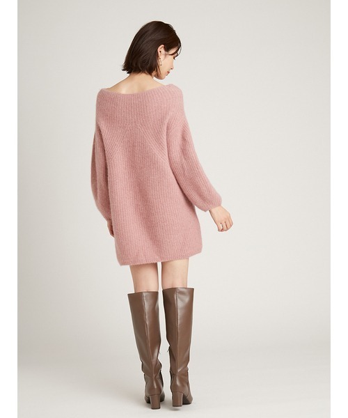 SNIDEL（スナイデル）の「ラクーンミニニットワンピース（ワンピース・レディース・アイボリー/ブラウン/ピンク/イエロー・FREE）」の19枚目の写真