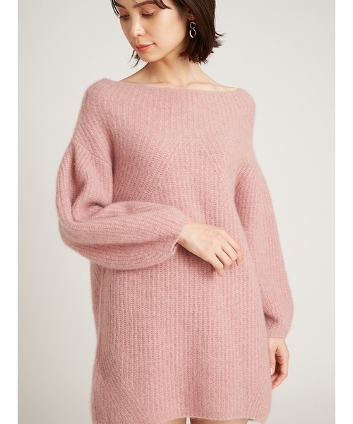 SNIDEL（スナイデル）の「ラクーンミニニットワンピース（ワンピース・レディース・アイボリー/ブラウン/ピンク/イエロー・FREE）」の22枚目の写真