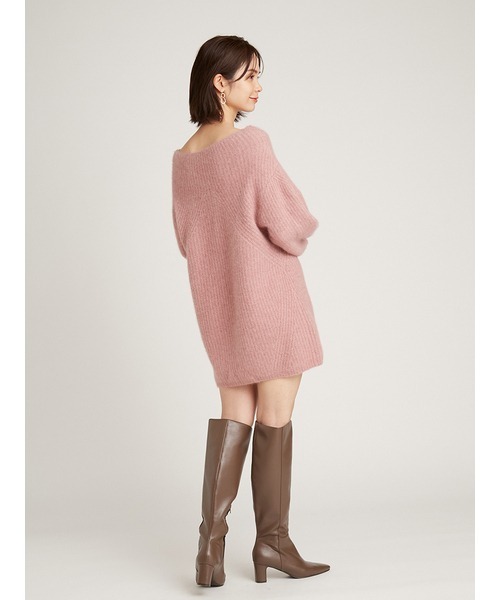 SNIDEL（スナイデル）の「ラクーンミニニットワンピース（ワンピース・レディース・アイボリー/ブラウン/ピンク/イエロー・FREE）」の18枚目の写真