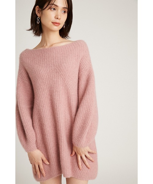 SNIDEL（スナイデル）の「ラクーンミニニットワンピース（ワンピース・レディース・アイボリー/ブラウン/ピンク/イエロー・FREE）」の21枚目の写真