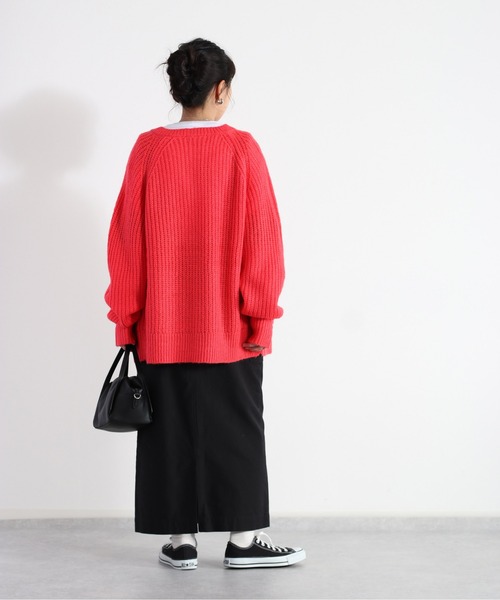 cepo(セポ)の「カラフルモヘアライクカーディガン(カーディガン/ボレロ・レディース・ピンク/オレンジ/ラベンダー・M)」の20枚目の写真