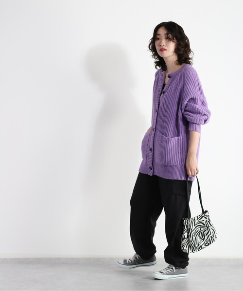 cepo(セポ)の「カラフルモヘアライクカーディガン(カーディガン/ボレロ・レディース・ピンク/オレンジ/ラベンダー・M)」の18枚目の写真