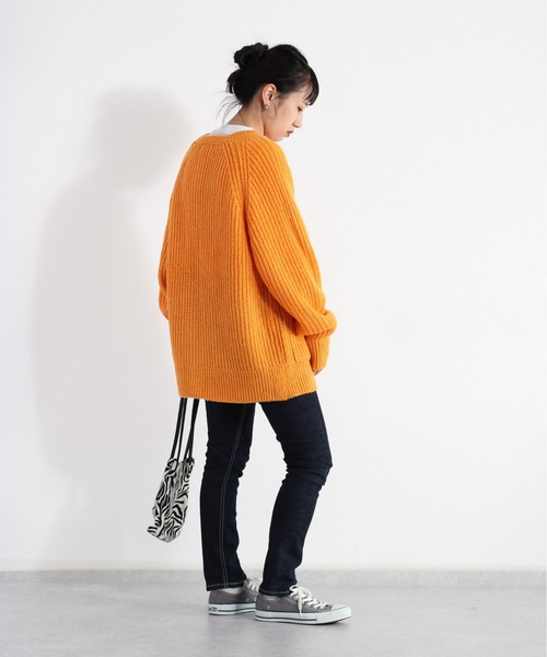 cepo(セポ)の「カラフルモヘアライクカーディガン(カーディガン/ボレロ・レディース・ピンク/オレンジ/ラベンダー・M)」の21枚目の写真