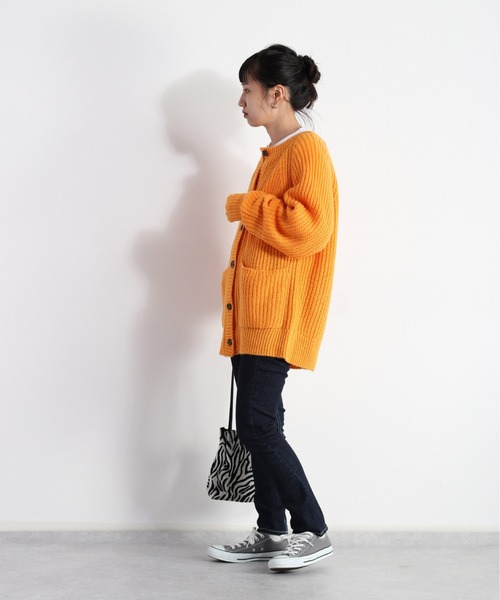 cepo(セポ)の「カラフルモヘアライクカーディガン(カーディガン/ボレロ・レディース・ピンク/オレンジ/ラベンダー・M)」の17枚目の写真