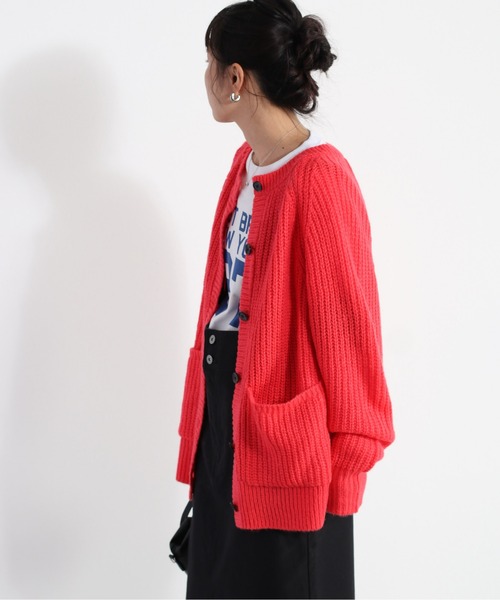 cepo(セポ)の「カラフルモヘアライクカーディガン(カーディガン/ボレロ・レディース・ピンク/オレンジ/ラベンダー・M)」の12枚目の写真