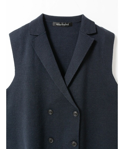 mizuiroind（ミズイロインド）の「mizuiro ind ダブルブレストベスト